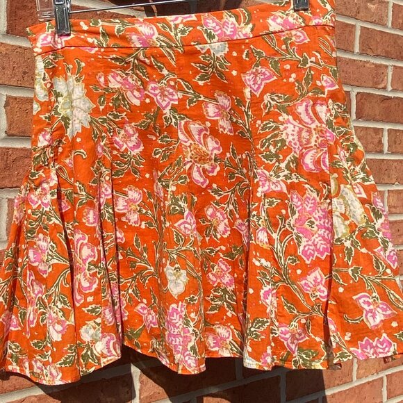 Free People End of the Island Godet Miniskirt - Lined - EUC - Size 10 - Picture 5 of 10